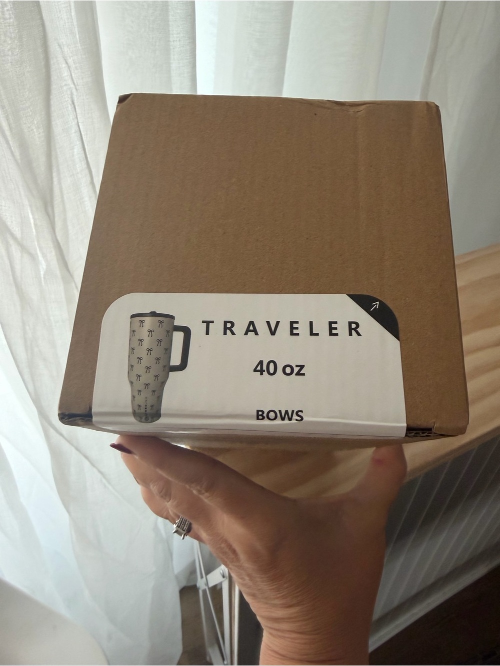NIB HydroJug Tied With Joy Bows 40oz Traveler Tumbler ๐ Stella - Picture 4 of 7